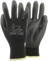 SJ Multitask handschoenen PU/Polyester 4131X - Zwart - 9 (L) - 12 paar