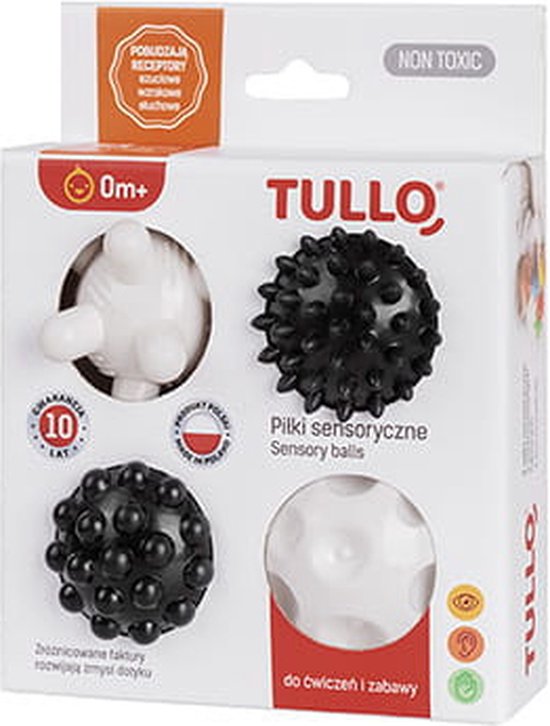 Tullo - Sensorische textuurballen - Set van 4 - 0m+ 0+ maanden van Tullo — afbeelding 5