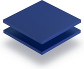 Geschuimd PVC plaat 3 mm dik - 90 x 80 cm - Blauw