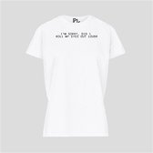 TSHIRT IM SORRY I ROLL MY EYES OUT LOUD WHITE (XS)
