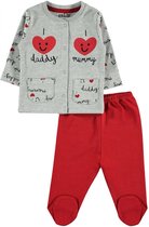 Baby pyjama meisjes - Babykleding - I love daddy I love mummy