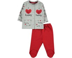 Baby pyjama meisjes - Babykleding - I love daddy I love mummy