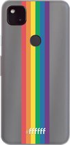 6F hoesje - geschikt voor Google Pixel 4a 5G -  Transparant TPU Case - #LGBT - Vertical #ffffff