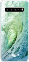 6F hoesje - geschikt voor Samsung Galaxy S10 5G -  Transparant TPU Case - It's a Wave #ffffff