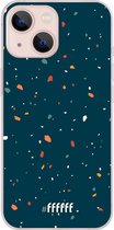 6F hoesje - geschikt voor iPhone 13 Mini -  Transparant TPU Case - Terrazzo N°9 #ffffff