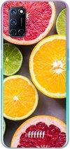 6F hoesje - geschikt voor OPPO A72 -  Transparant TPU Case - Citrus Fruit #ffffff