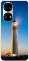 6F hoesje - geschikt voor Huawei P50 -  Transparant TPU Case - Lighthouse #ffffff