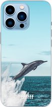 6F hoesje - geschikt voor iPhone 13 Pro Max - Transparant TPU Case - Dolphin #ffffff