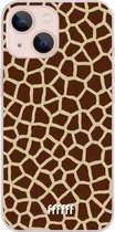 6F hoesje - geschikt voor iPhone 13 Mini -  Transparant TPU Case - Giraffe Print #ffffff