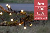 Kerstboomverlichting LED Berry mini 6 meter -div lichtstanden -300 lampjes -Ook geschikt voor buiten  -lichtkleur: Warm Wit -met stekker -Kerstdecoratie