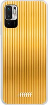 6F hoesje - geschikt voor Xiaomi Redmi Note 10 5G -  Transparant TPU Case - Bold Gold #ffffff