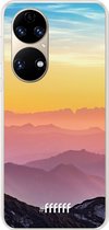 6F hoesje - geschikt voor Huawei P50 -  Transparant TPU Case - Golden Hour #ffffff