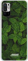 6F hoesje - geschikt voor Xiaomi Redmi Note 10 5G -  Transparant TPU Case - Jungle Greens #ffffff