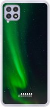 6F hoesje - geschikt voor Samsung Galaxy A22 4G -  Transparant TPU Case - Northern Lights #ffffff