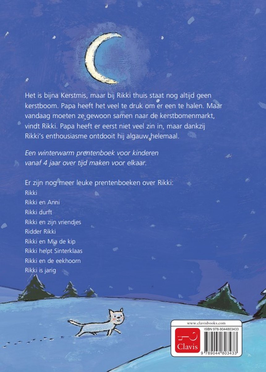 Rikki - Rikki wil een kerstboom - back cover