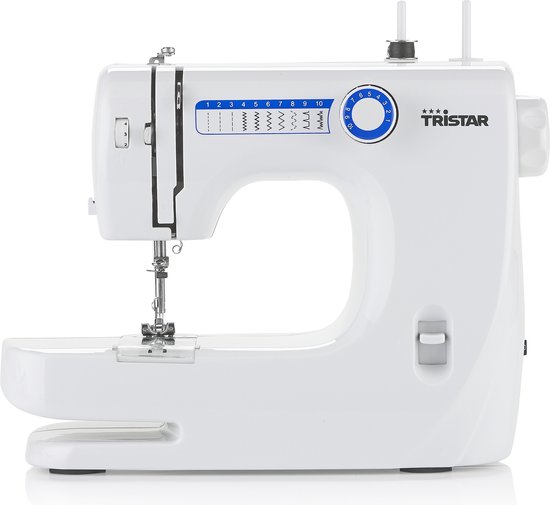 Foto: Tristar sm 6000 sewing machine naaimachine 10 patronen wit