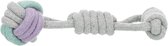 Trixie junior touwbal aan touw - 6x6x23 cm - 1 stuks