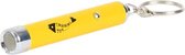 Trixie led pointer laserspeelgoed catch the light geel - 8 cm - 1 stuks