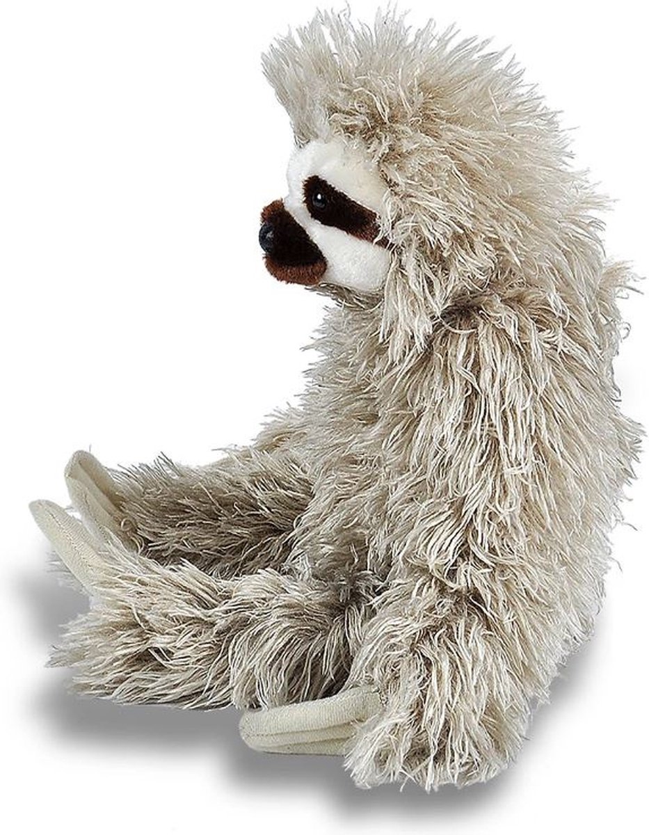 Wild Republic pluche luiaard knuffel - 30 cm - grijs - bosdieren knuffels - Cadeau voor kinderen — afbeelding 4