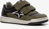 TwoDay leren jongens sneakers - Groen - Maat 26 - Echt leer