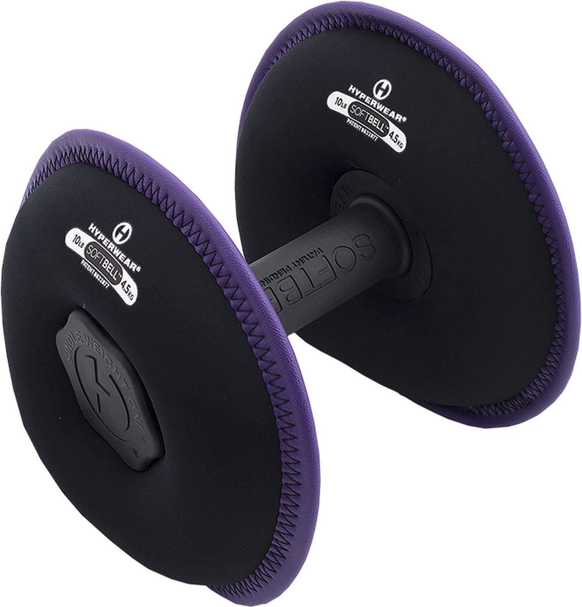SoftBell Dumbbell 9 kg (20 lbs) - paars