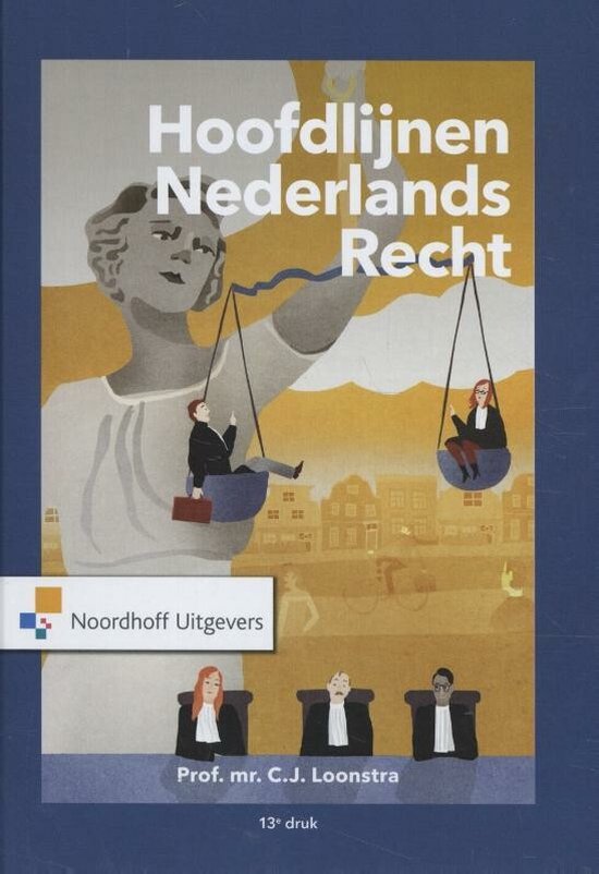 Boek cover Hoofdlijnen Nederlands recht van C.J. Loonstra