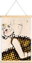 JUNIQE - Posterhanger Current -30x45 /Geel & Ivoor