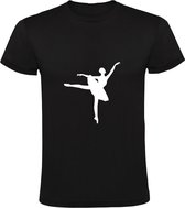 Ballet | Kinder T-shirt 140 | Zwart | Dans | Sport | Kunst | Hobby