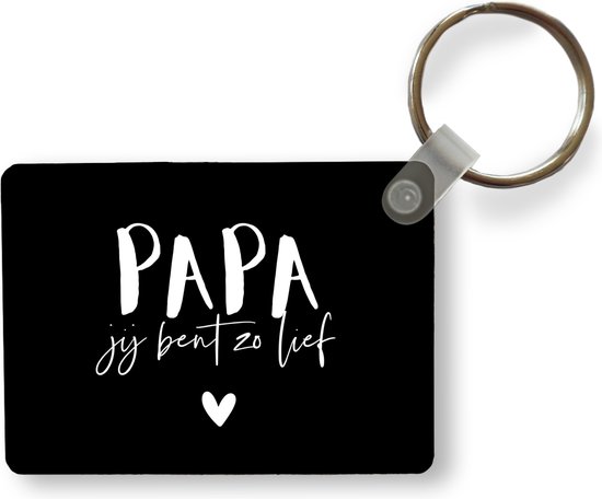 Porte-clés - Proverbes - Papa tu es si gentil - Citations - Père - Distribution de cadeaux - Plastique - Cadeaux Sinterklaas - Distribution de cadeaux pour enfants - Cadeaux chaussures - Petits cadeaux