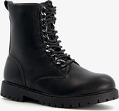 Blue Box meisjes veterboots - Zwart - Maat 39