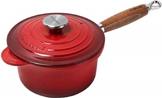 Le Creuset Steelpan met deksel - Tradition - Kersenrood - ø 18 cm / 1.8 liter