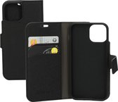 Mobiparts Saffiano Wallet Case Apple iPhone 13 Mini Zwart hoesje