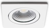 Ledisons LED Inbouwspots Wit met Driver - Dimbaar Kantelbaar IP54 5W Dim-to-Warm 1800-2700K Warm wit licht 240V 60 Stralingshoek >97 CRI Traploos Dimmen - Trento Wit - Slechts 23MM