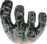 Keramiek vaas - Blauw - 20.5x7.5x18.5cm