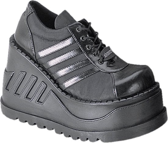 DemoniaCult - STOMP-08 Plateau sneakers - US 12 - 42 Shoes - Zwart