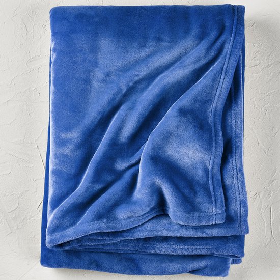 Couverture polaire De Witte Lietaer Snuggly Lapis Blue - 150 x 200 cm - Blauw