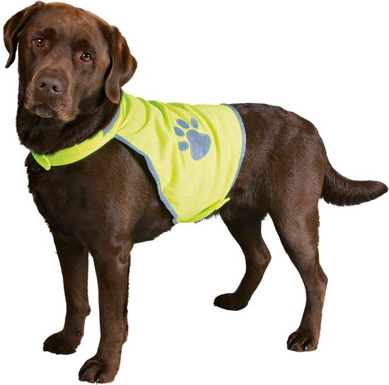 Trixie Veiligheidsjasje Safer Life Fluo Hond XL - Kleding - 95 cm - Geel