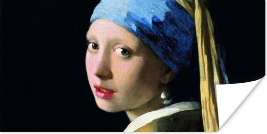 Poster Meisje met de parel - Johannes Vermeer - 40x20 cm