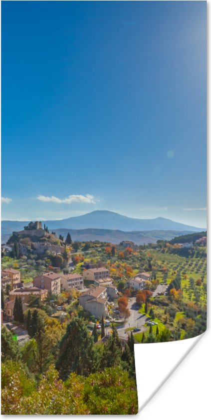 Poster Toscane - Italië - Zon - 20x40 cm