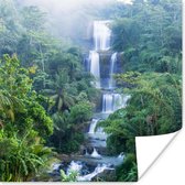 Poster Watervallen in Indonesië - 100x100 cm XXL