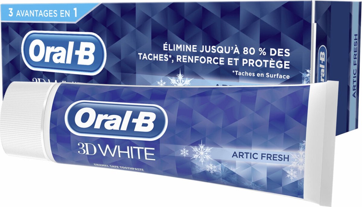 6x Oral-B Tandpasta 3d White Arctic Fresh 75 ml