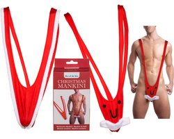 Kerst Mankini / Mannen badpak cadeau / Kerst zwempak kado / One size / gadget / funny / grappig cadeau man