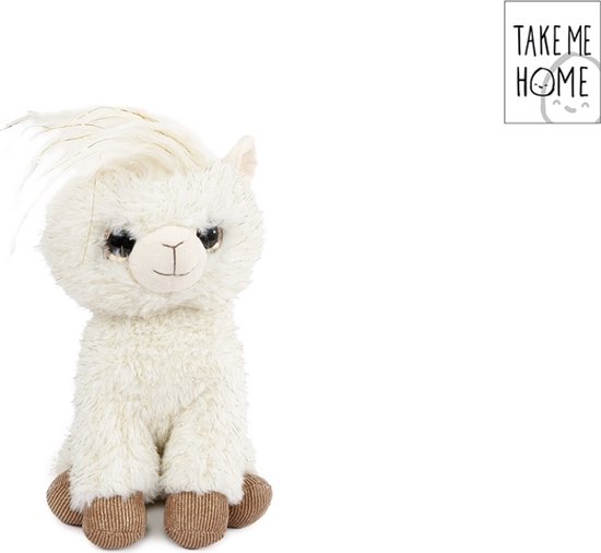 Take Me Home Knuffelschaap Junior 20 Cm Pluche Wit