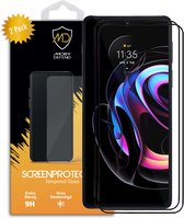 2-Pack Motorola Edge 20 Lite Screenprotectors - MobyDefend Gehard Glas Screensavers - Zwarte Randen - Glasplaatjes Geschikt Voor Motorola Edge 20 Lite