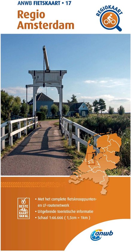 ANWB Fietskaart - Fietskaart Regio Amsterdam 1:66.666