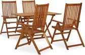 Decoways - 5-delige Tuinset massief acaciahout