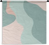 Tapisserie - Tissu mural - Été - Formes - Pastel - 60x60 cm - Tapisserie
