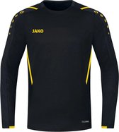 Jako Challenge Sweater Kinderen - Zwart / Citroen