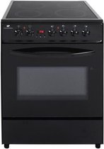 Continental Edison - Vitrokeramisch fornuis - 60X60 - Multifunctioneel - katalyse - Timer - Klasse A - digitale timer - Zwart