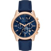 Armani Exchvange herenhorloges quartz analoog One Size Rosé Goud / Blauw 32018338